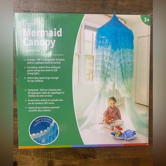 New LIGHT UP MERMAID CANOPY - Picture 1 of 2